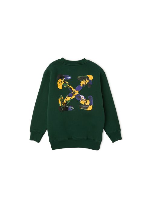 Felpa, unisex, logata. OFF WHITE | FLE00730303